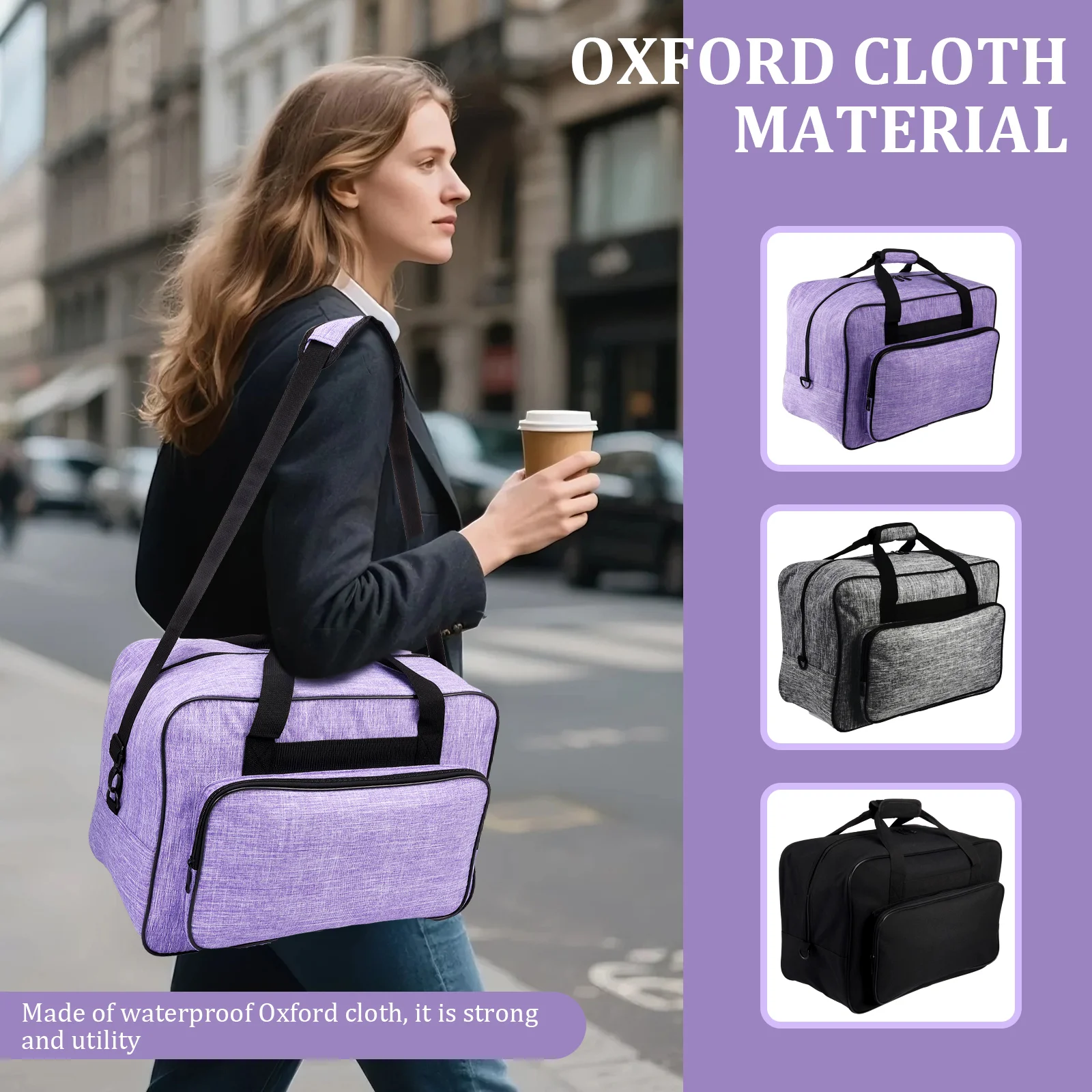 Sewing Roll - Sewing Machine Carrying Case with Removable