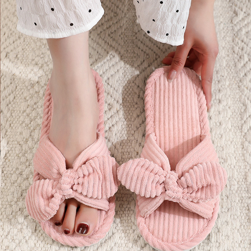Sewing Cloth - 2026 Winter Sweet Bowknot Cozy Indoor