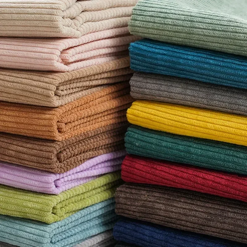 Sewing Jackets - Rib Corduroy Fabric Solid Color for