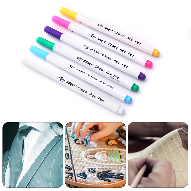 Fabric Marking Pen - Clothing Water-soluble Pen 6Pcs Soluble Water