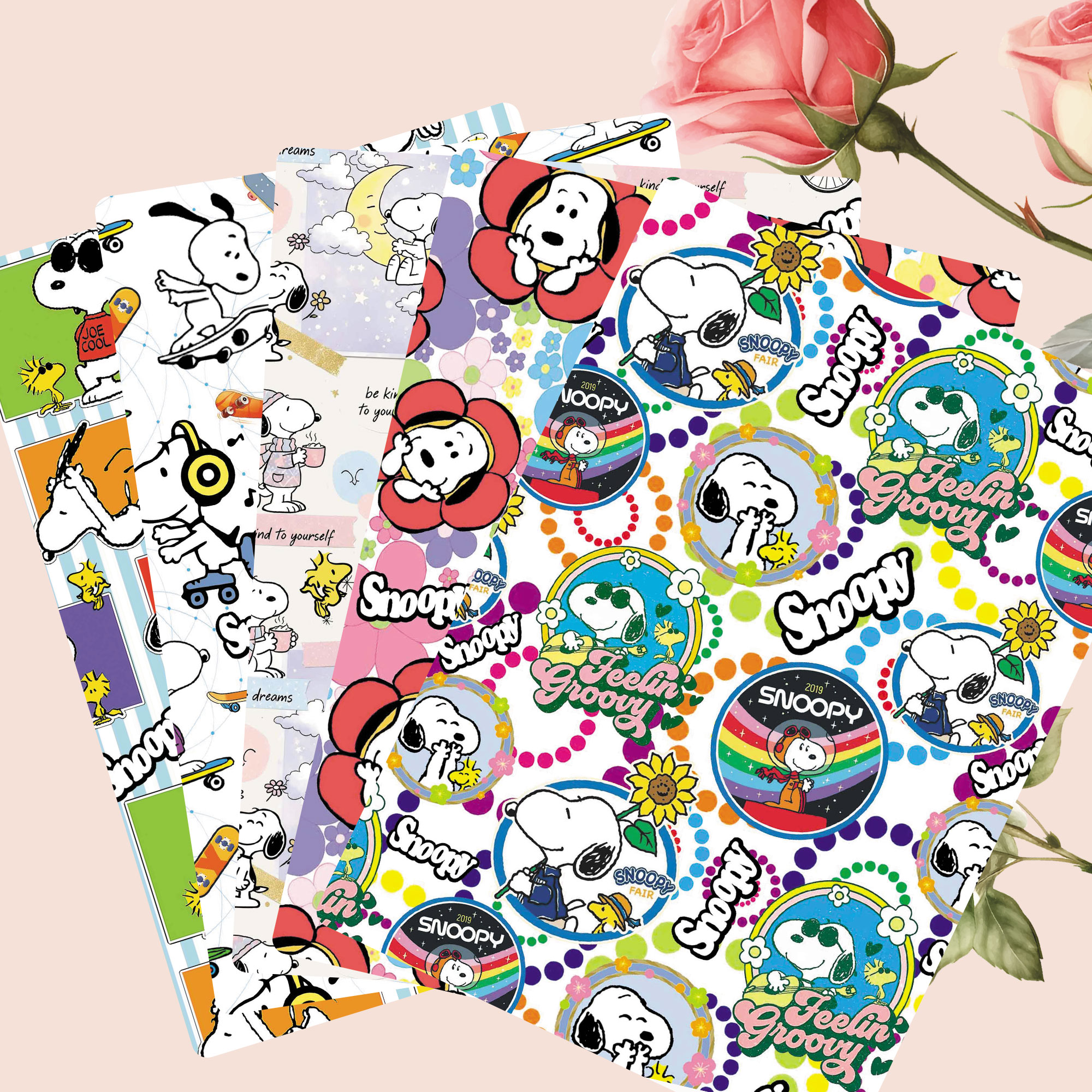 Sewing Textiles - TAKARA TOMY Snoopy fabric140x50CM Cartoon printed