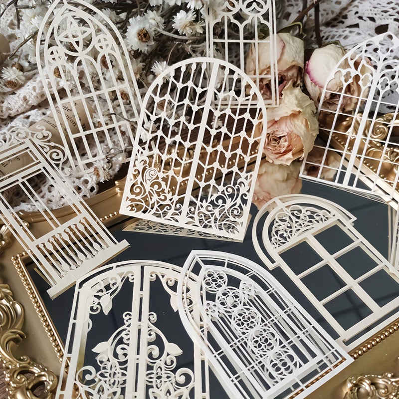 10 pcs Vintage Lace Hollow Mat – обзор и цена Pattern Tissue Paper