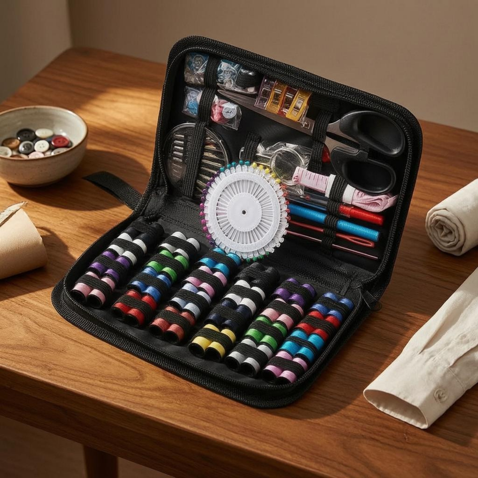 Sewing Kit Case Compartments P – обзор и цена Sewing Thread In Textile