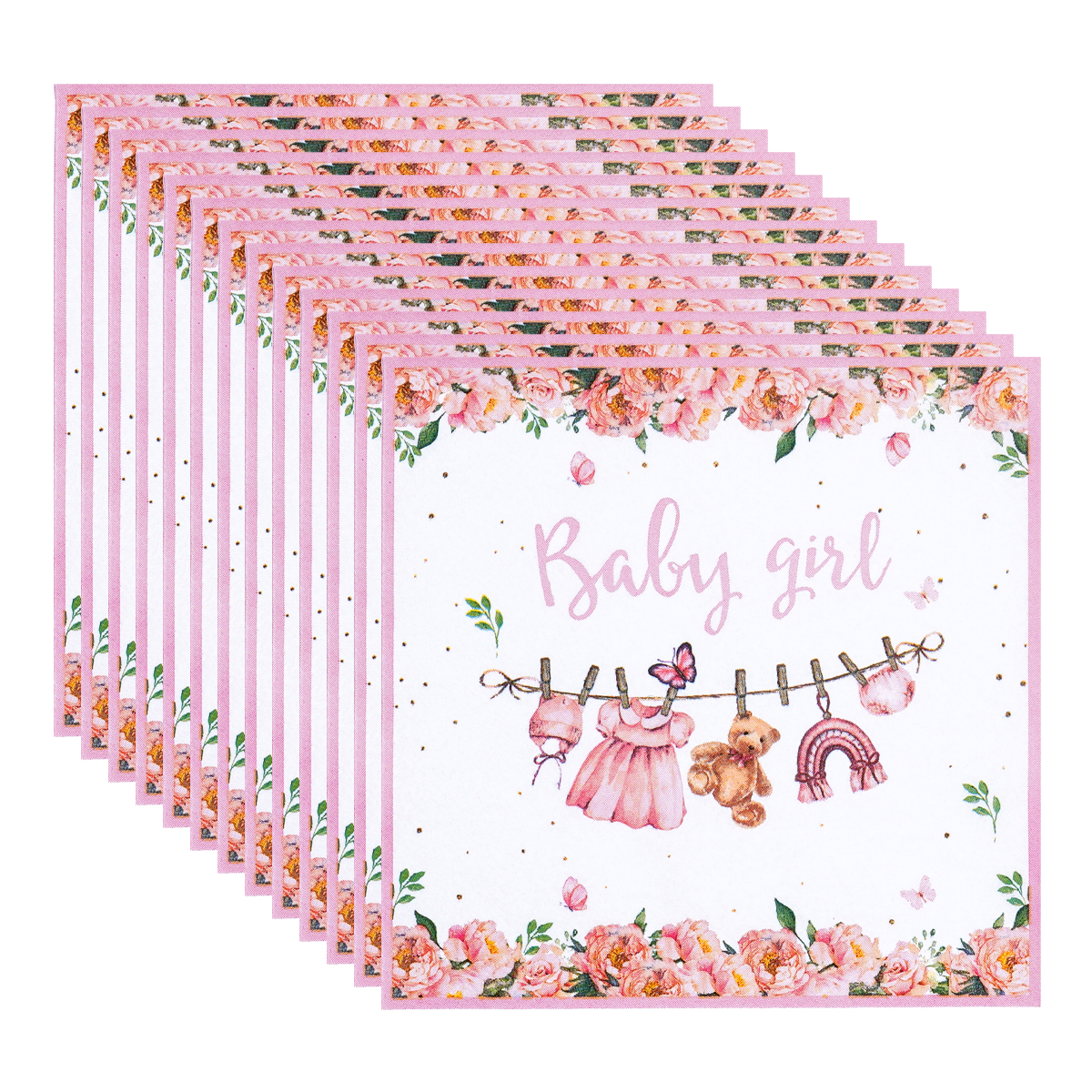 Pink Floral Baby Girl Disposab – обзор и цена Pattern Tissue Paper