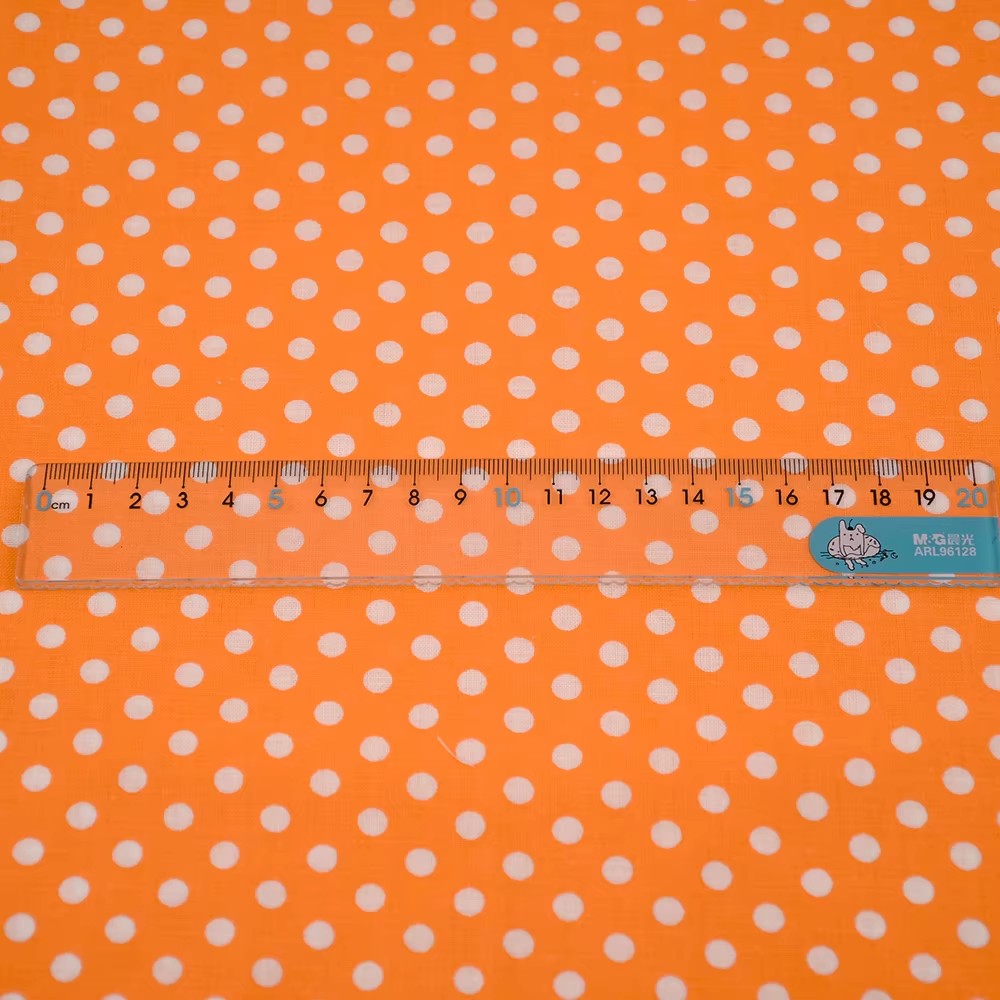 50X150CM White Orange Polka Do – обзор и цена Sewing Textiles