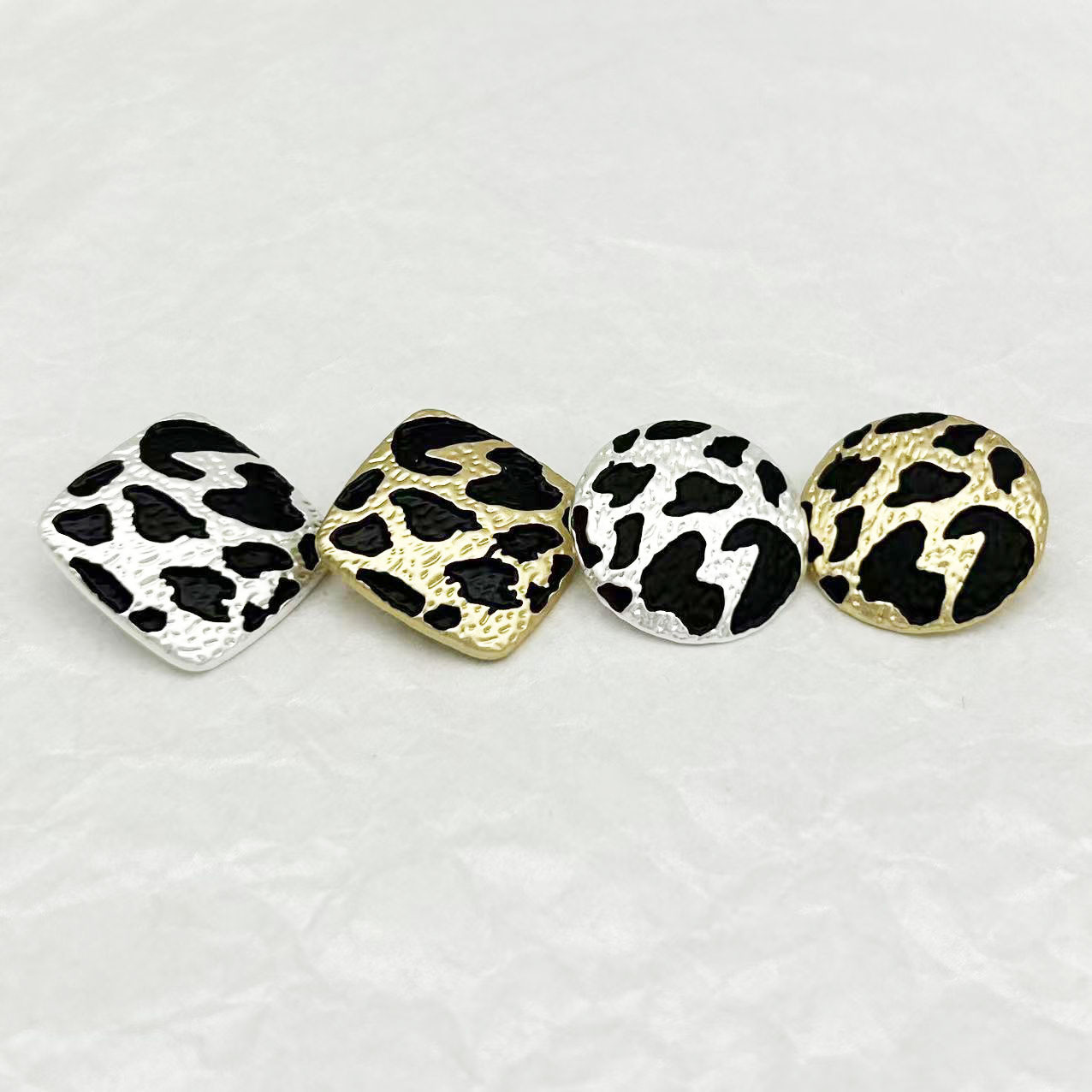 6PCS/lot 23mm Square Leopard P – обзор и цена Button Hole Cutter