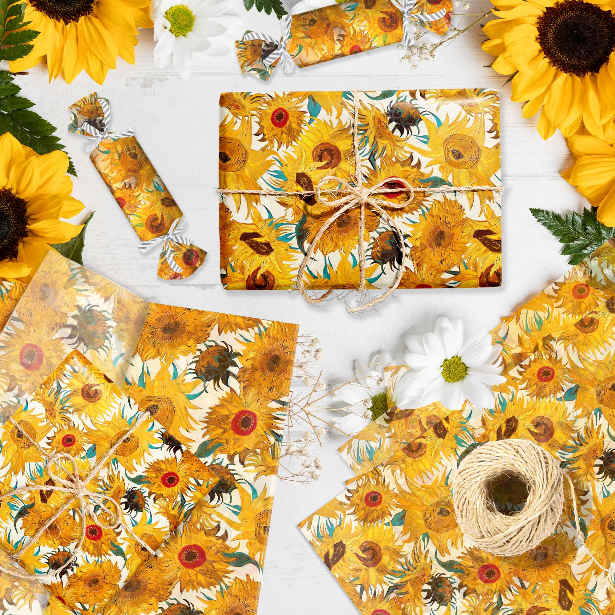 15/35pcs Sunflower Tissue Pape – обзор и цена Pattern Tissue Paper