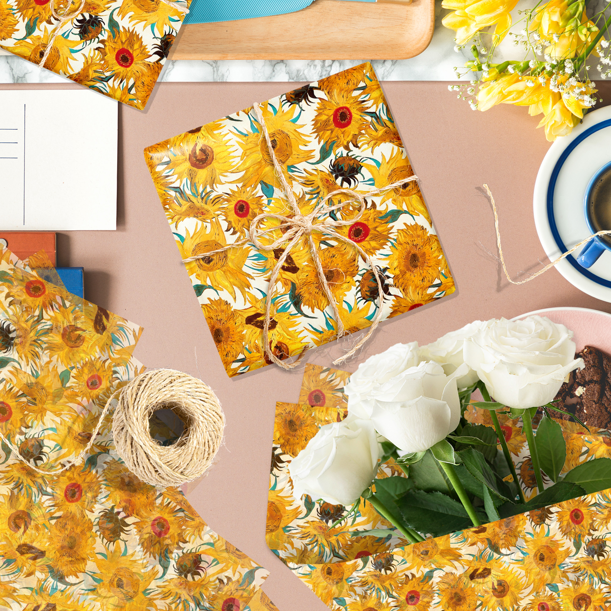 15/35pcs Sunflower Tissue Pape – обзор и цена Pattern Tissue Paper
