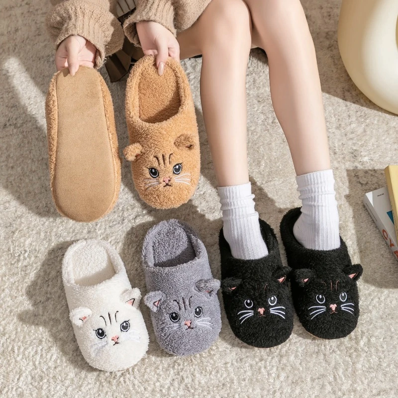 Non-Slip Soft Plush Cat Slippe – обзор и цена Sewing Cloth