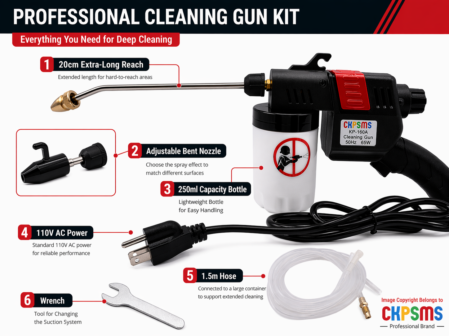 #KP-160A 110V Spot Cleaning Gu – обзор и цена Sewing In Textile Industry