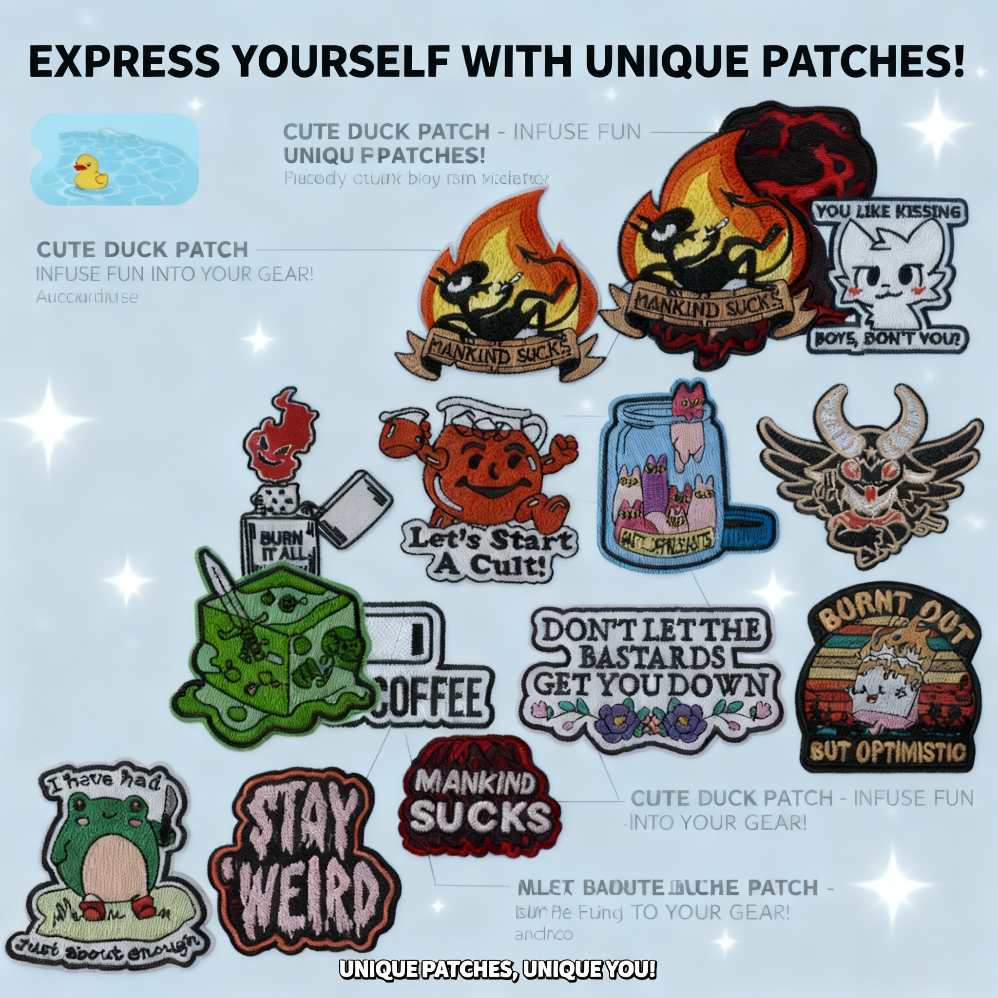 Funny Badge Quotes Cartoon Ani – обзор и цена Iron On Patch