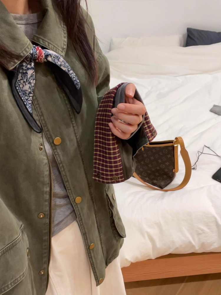 Vintage Army Green Denim Jacke – обзор и цена Sewing Jackets