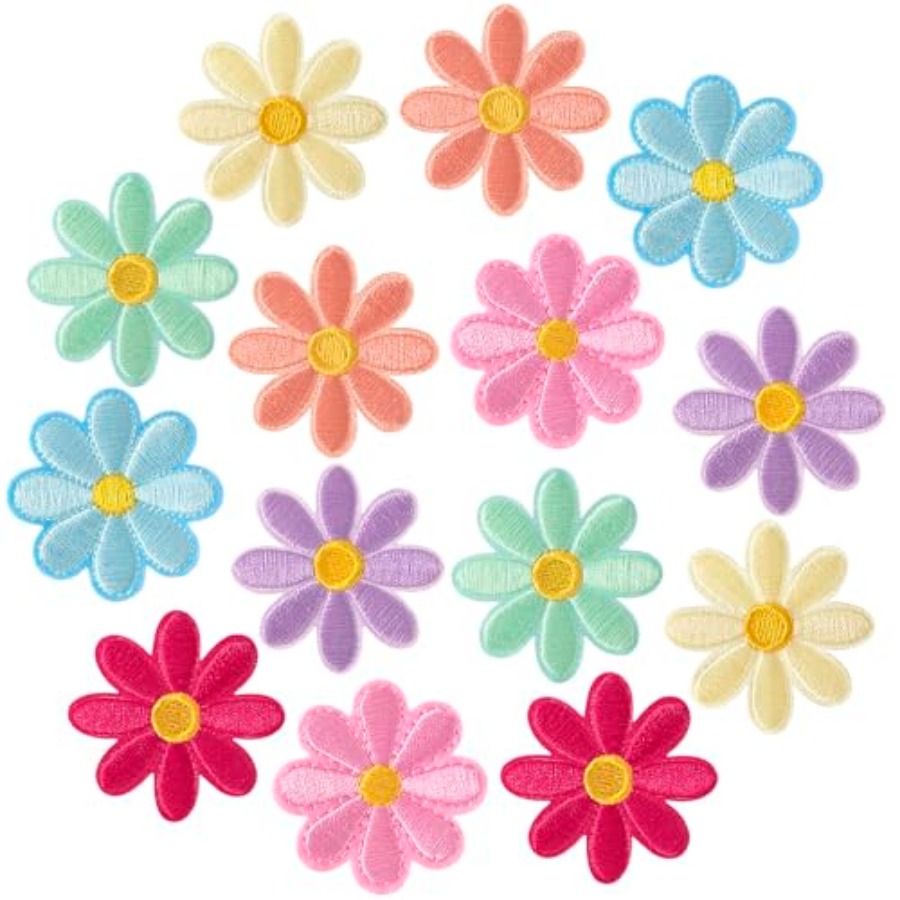 14 Pcs Flower Iron on Patches, – обзор и цена Sewing Jackets