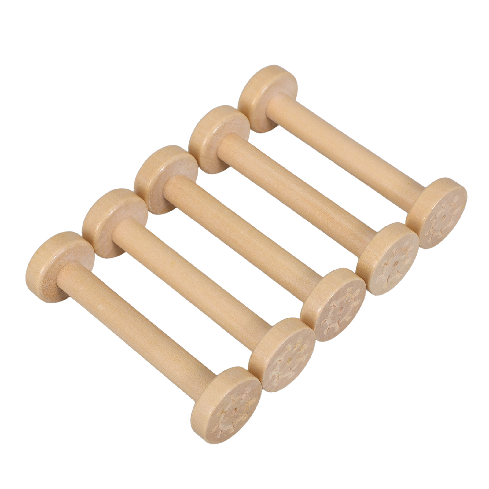 5Pcs Wooden Spools Natural Vin – обзор и цена Sewing Textiles