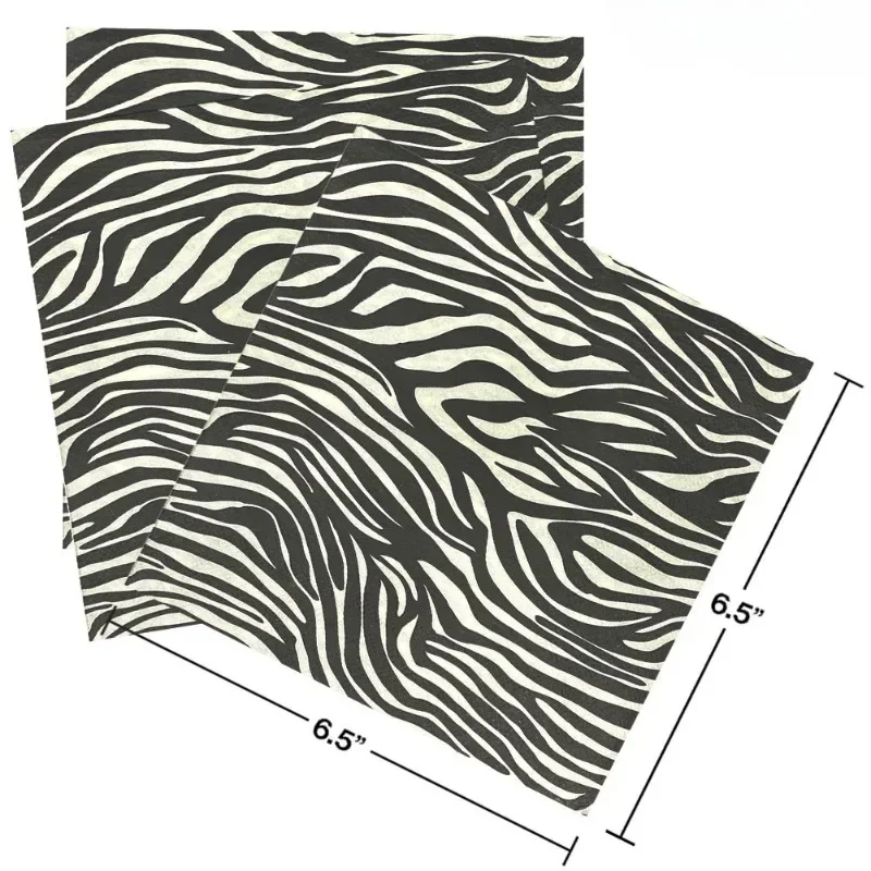 20pcs 33cm 2-Ply New Black and – обзор и цена Pattern Tissue Paper