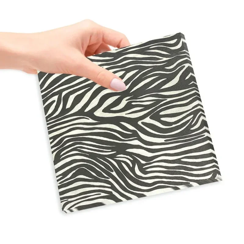20pcs 33cm 2-Ply New Black and – обзор и цена Pattern Tissue Paper
