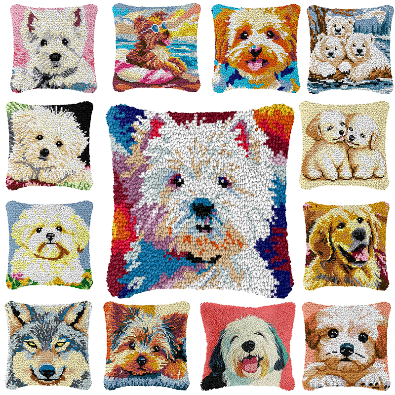 Cute Dog Embroidery Latch Hook – обзор и цена Sewing Pin Cushion