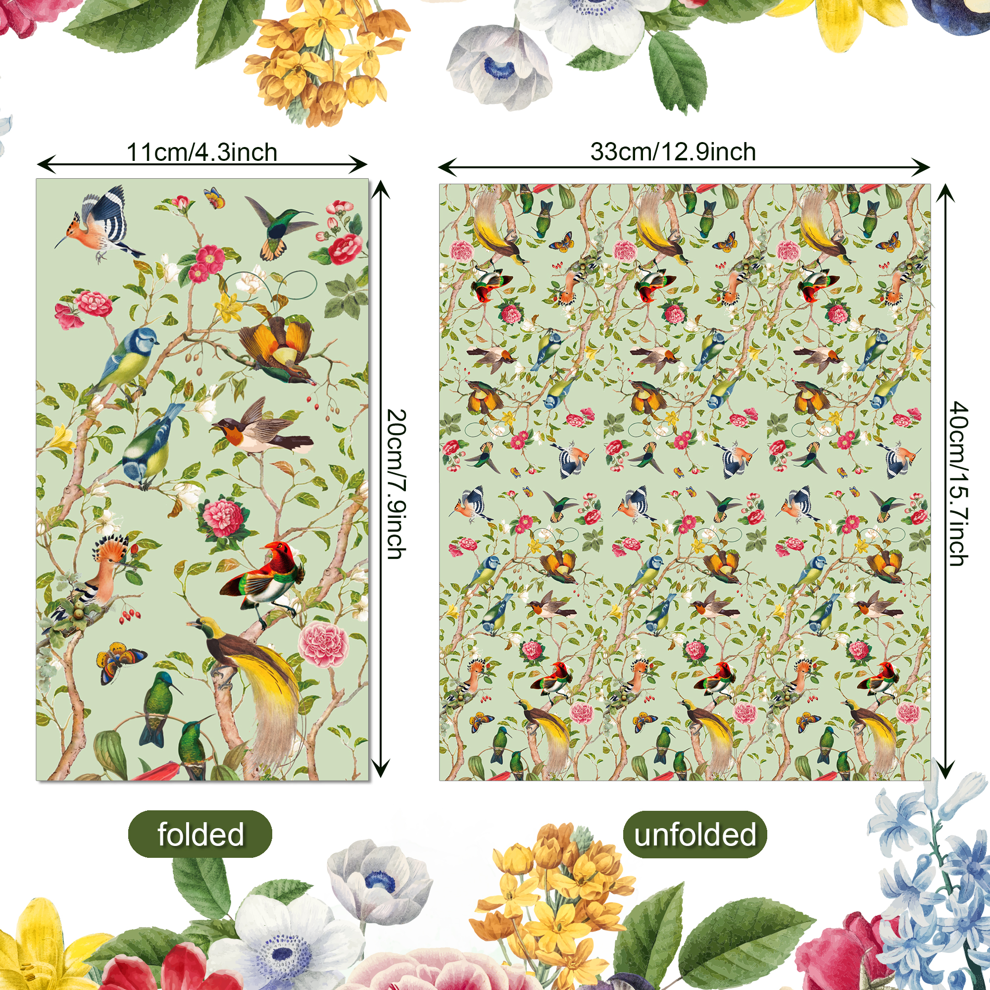 Vintage Paper Napkins Wedding  – обзор и цена Pattern Tissue Paper