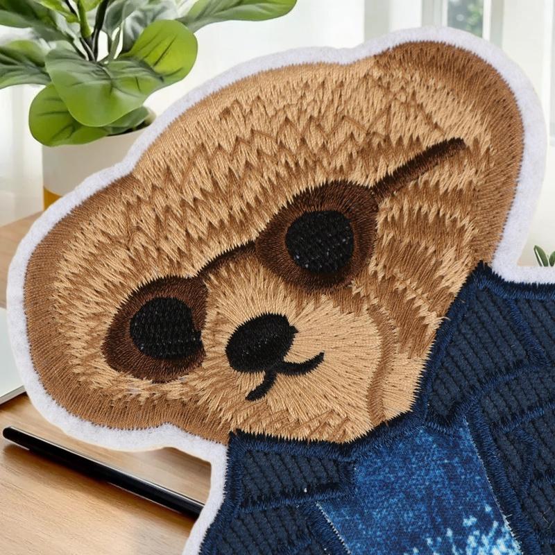1/4PCS Large Bear Clothing Pat – обзор и цена Sewing Textiles