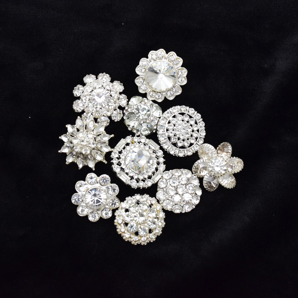 Silver Crystal Rhinestone Butt – обзор и цена Button Hole Cutter
