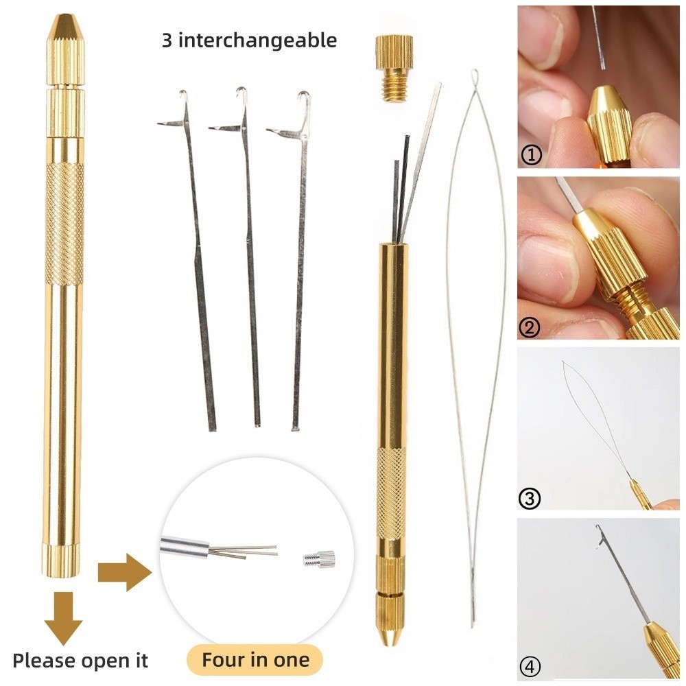 DIY 4-in-1 Hair Extension Tool – обзор и цена Needle Threader Tool