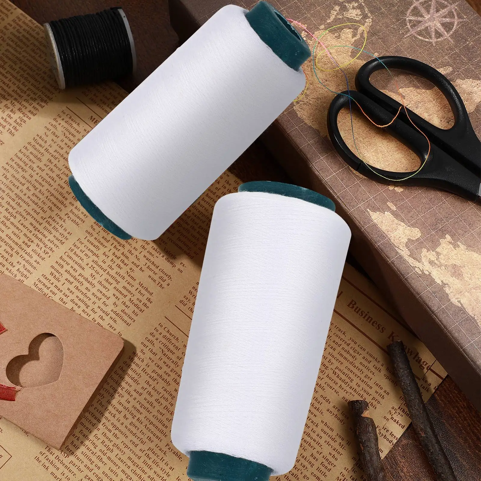 3000 Yards,2pcs,Bleached White – обзор и цена Sewing Thread In Textile