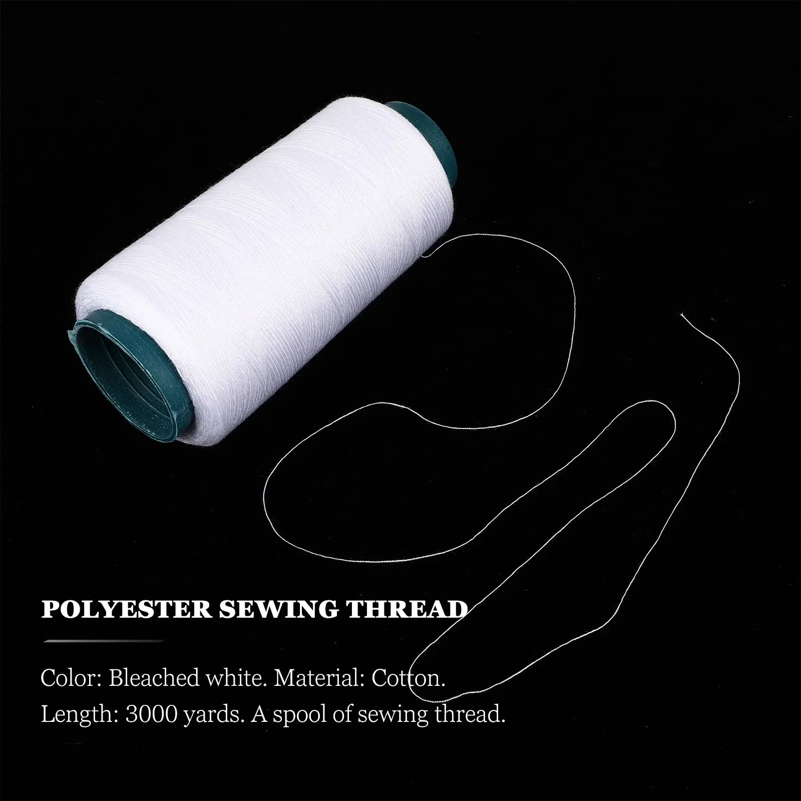 3000 Yards,2pcs,Bleached White – обзор и цена Sewing Thread In Textile