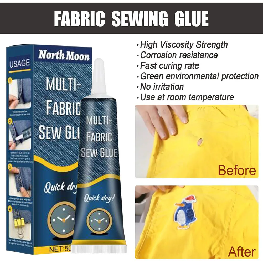 50ml Fabric Glue Quick Dry Fab – обзор и цена Sewing Technology