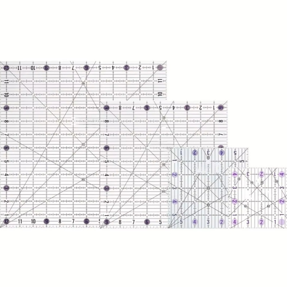 4pcs Square Acrylic Quilting R – обзор и цена Quilting Ruler Square