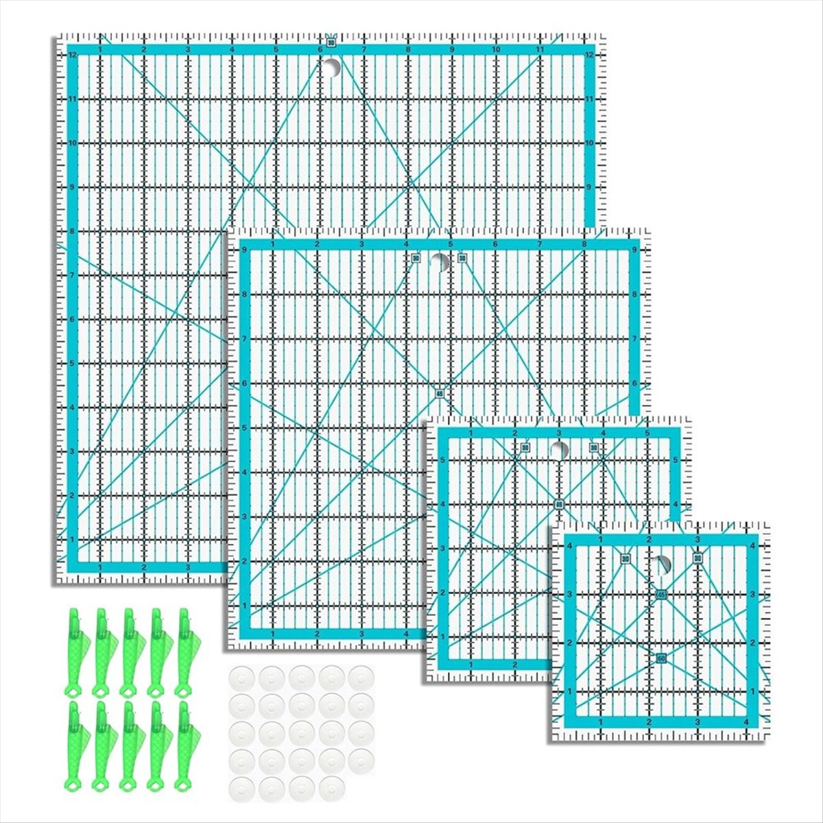 MALL 4pcs Quilting Rulers,Quil – обзор и цена Quilting Ruler Square