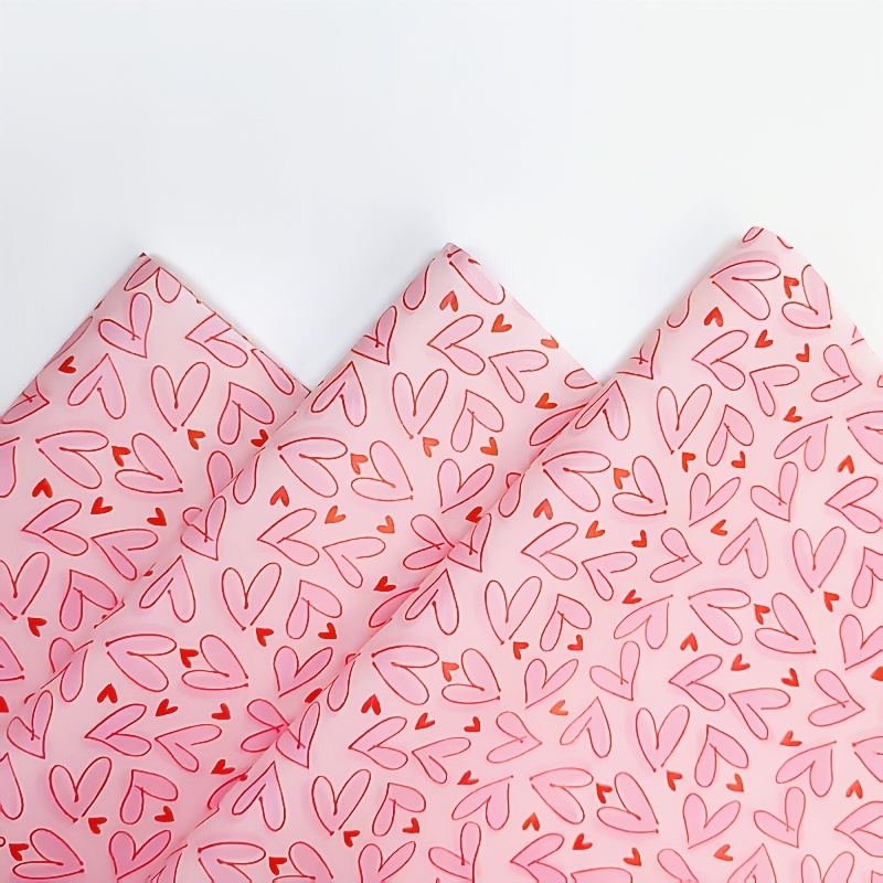 50 Sheets Bright Pink Heart Ti – обзор и цена Pattern Tissue Paper