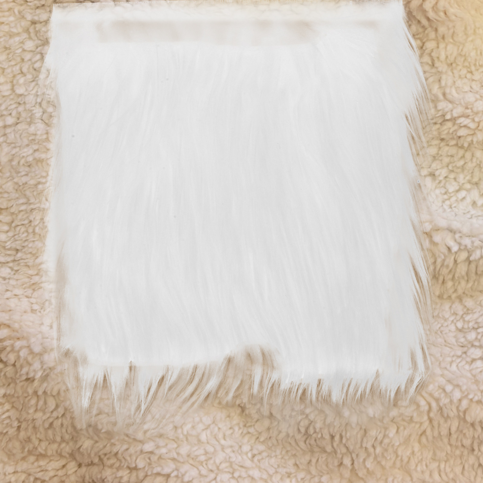 2Pcs Square Long Hair Faux Fab – обзор и цена Sewing Textiles