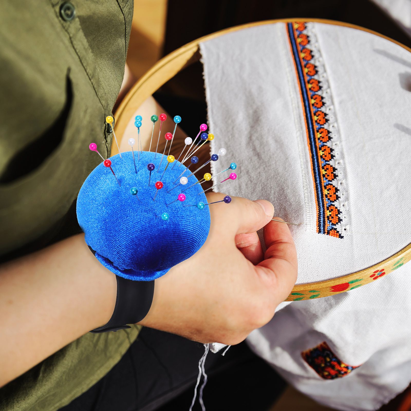 Wrist Pin Cushion Sewing Needl – обзор и цена Sewing Pin Cushion