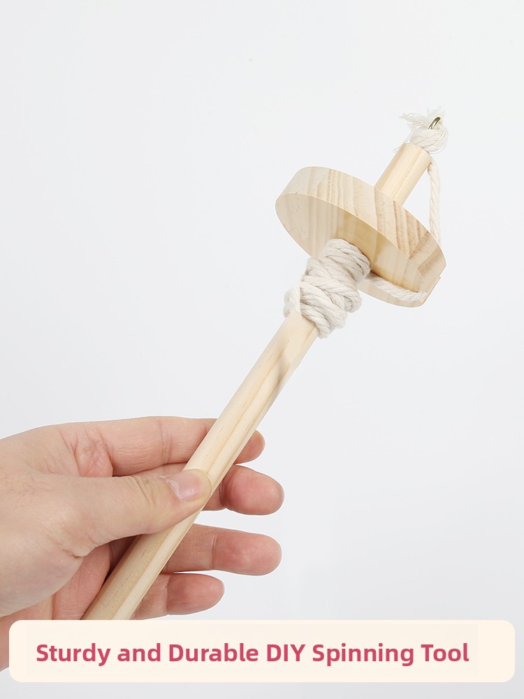 Wooden Spinning Mallet DIY Yar – обзор и цена Sewing Textiles