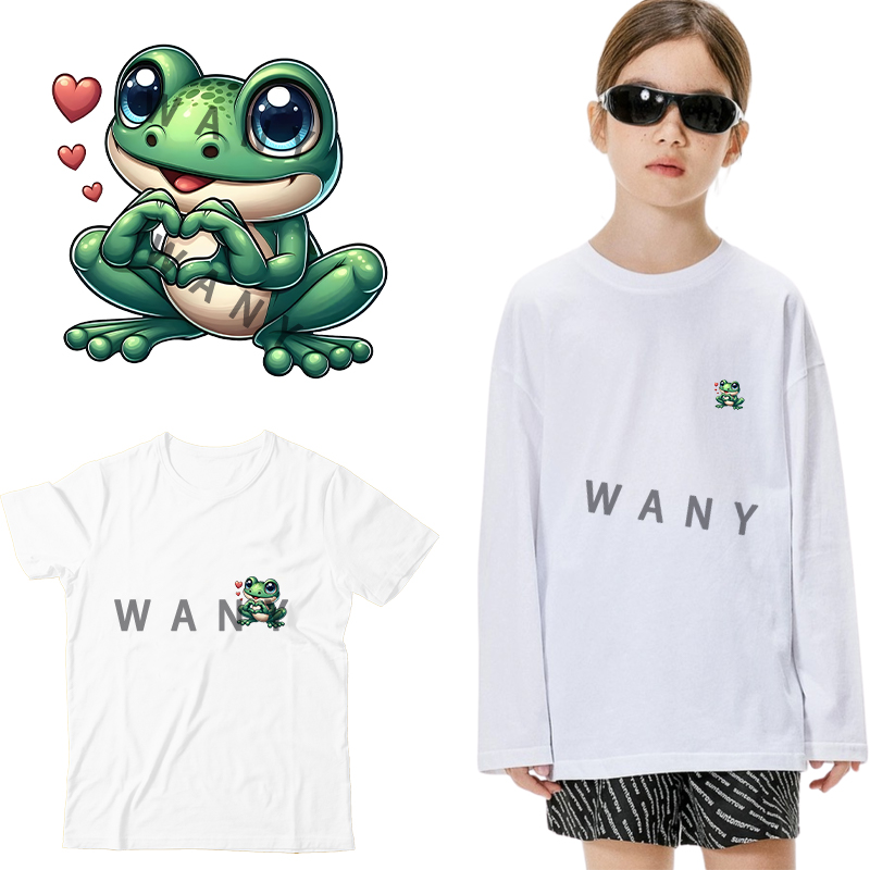 A Cute Cartoon Frog Iron on Tr – обзор и цена Iron On Patch