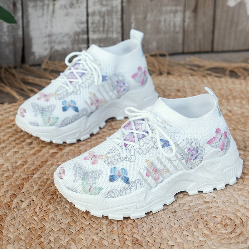 Women Butterfly Print Mesh Sne – обзор и цена Sewing Cloth