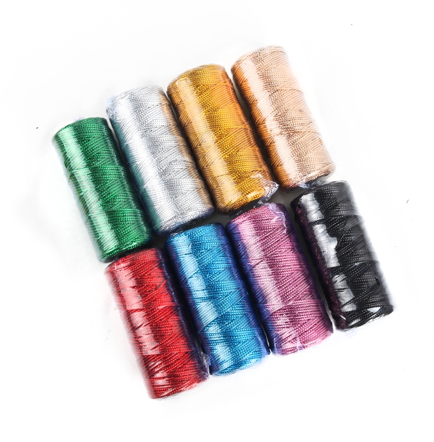 Gold and Silver Macrame Cord R – обзор и цена Sewing Thread In Textile