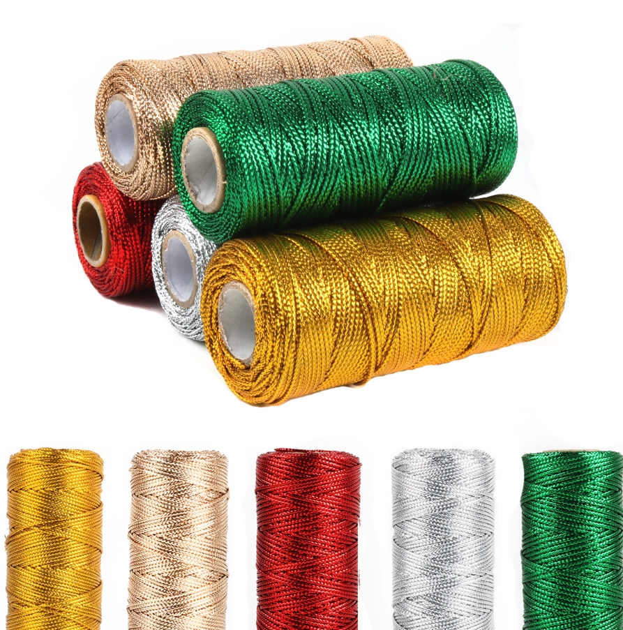 Gold and Silver Macrame Cord R – обзор и цена Sewing Thread In Textile