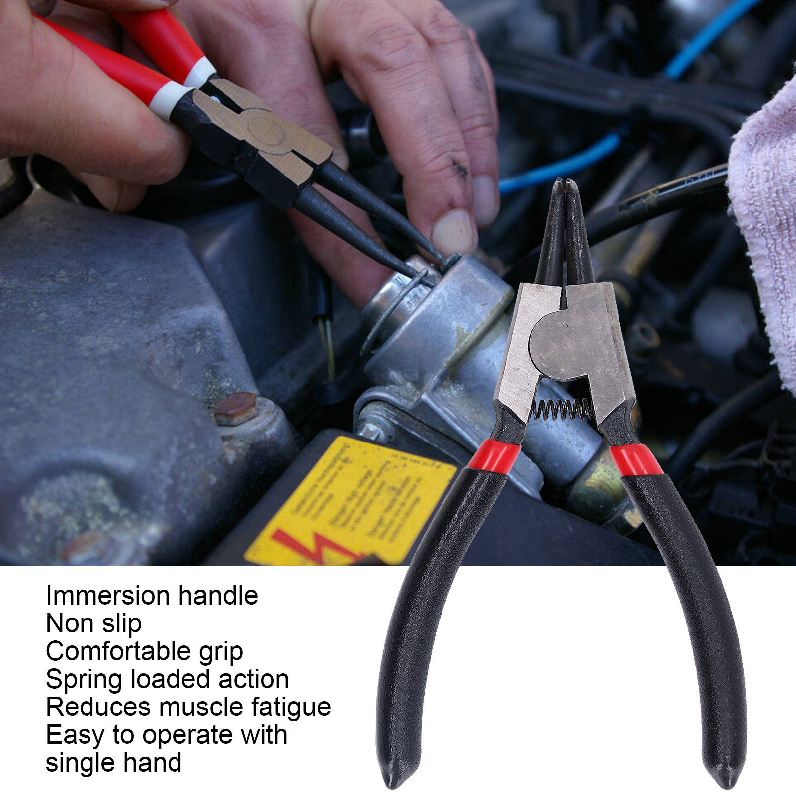 5 Inch External Bent Circlip P – обзор и цена Snap Button Plier