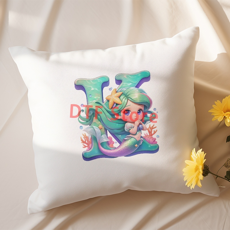 Cartoon Mermaid A-Z English Al – обзор и цена Iron On Patch
