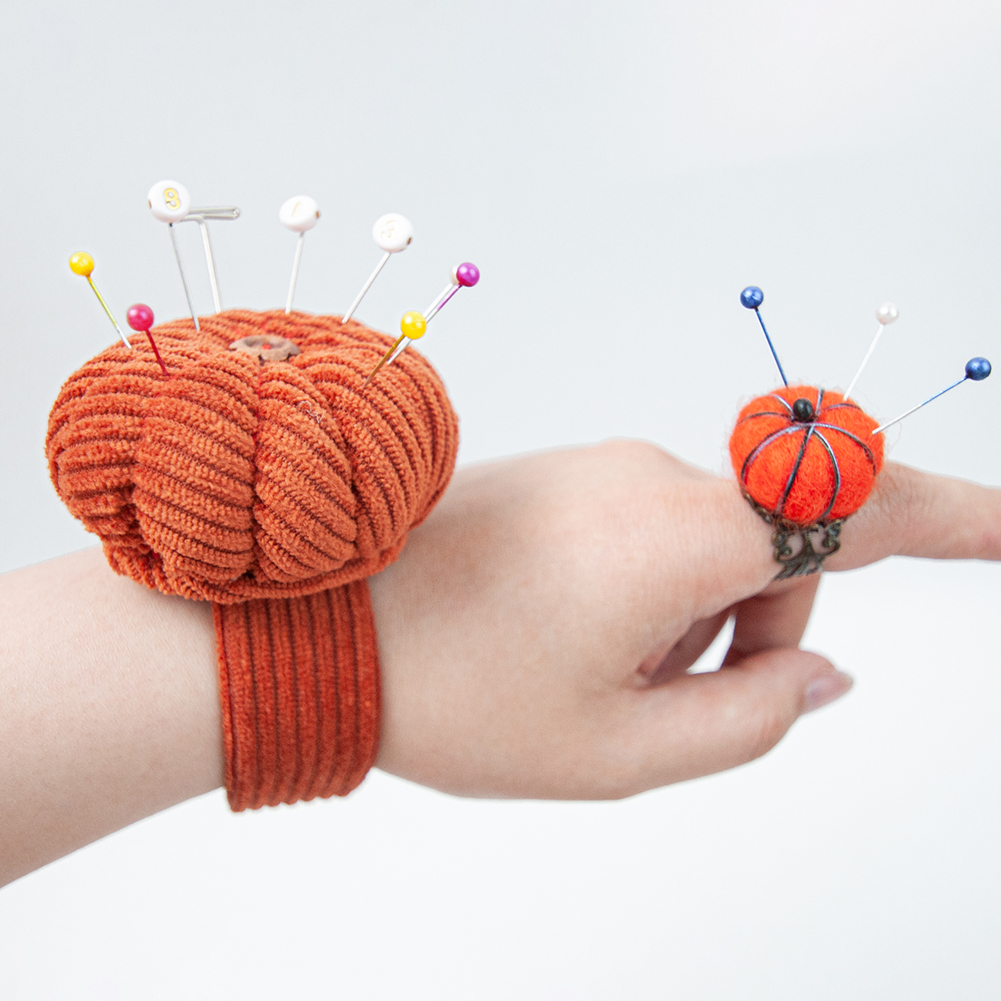 Pumpkins Wrist Pin Cushion Set – обзор и цена Sewing Pin Cushion