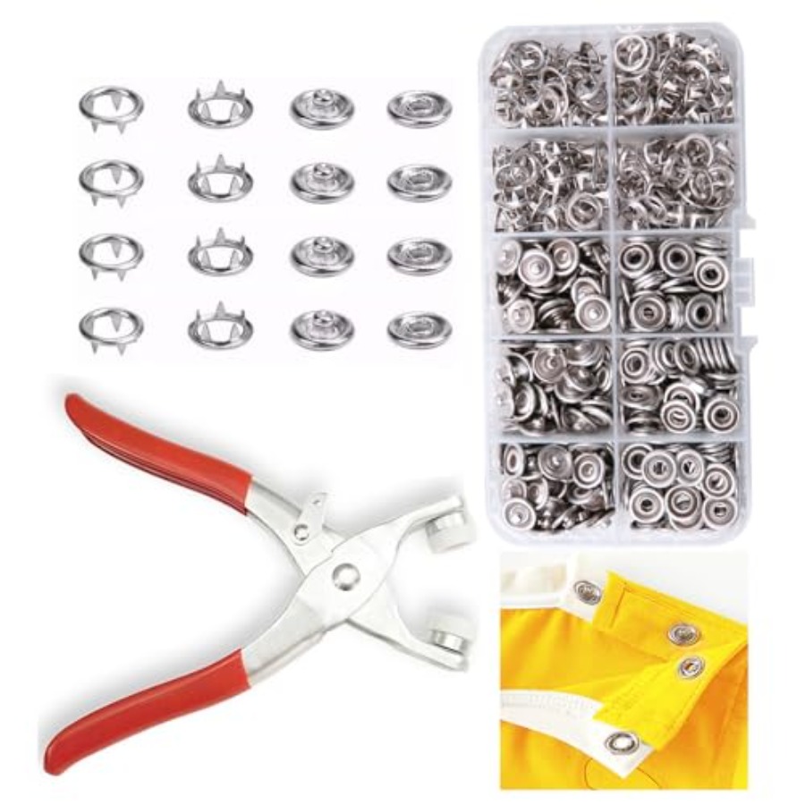 100 Sets Metal Snaps Buttons w – обзор и цена Snap Button Plier