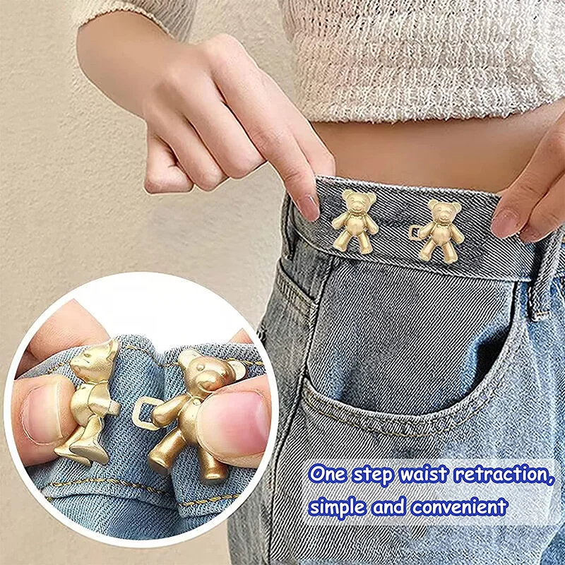 1Pair Cute Bear Jeans Button P – обзор и цена Button Hole Cutter