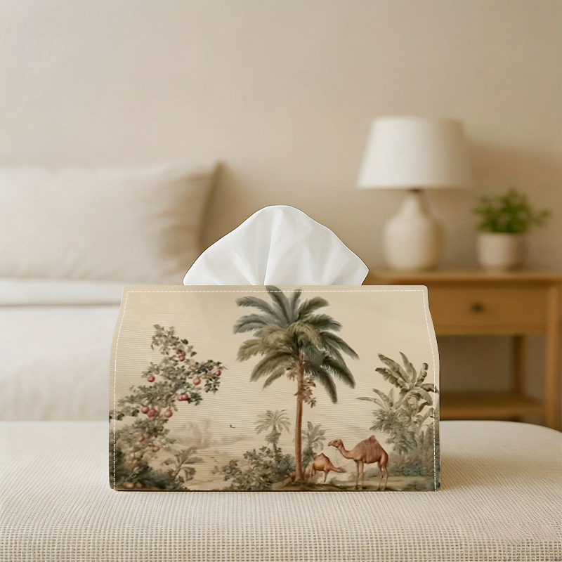 1pc Coconut Tree & Camel Patte – обзор и цена Pattern Tissue Paper