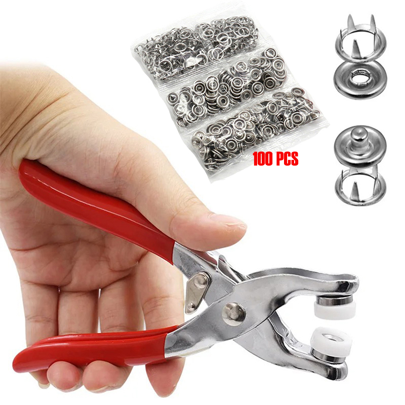 100pc Five-prong ButtonInstall – обзор и цена Snap Button Plier